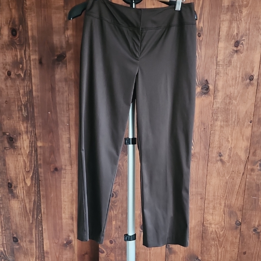 LOFT Women's Dark Brown Cropped Pants - Picture 4 of 8